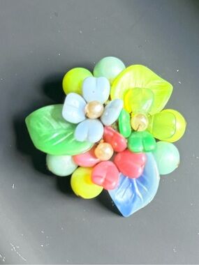 West Germany Flowers Brooch Pin